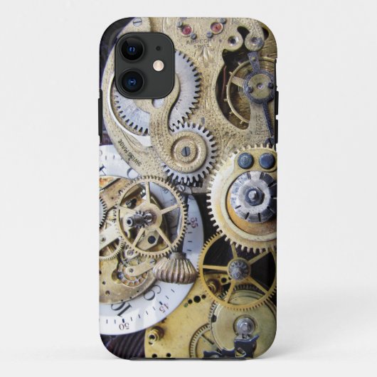  pookethorloge-tandwielen voor steampunk-ifoon Case-Mate iPhone case (Achterkant)