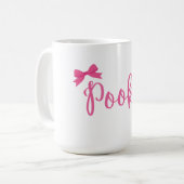 "Pookie" Mopshoofd Roze Mok Kopje (Voorkant links)