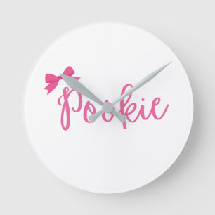 "Pookie" wandklok leuk