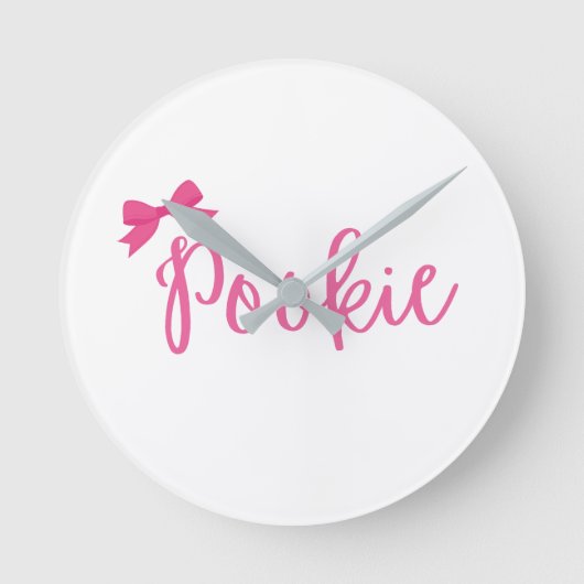 "Pookie" wandklok leuk (Voorkant)