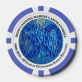 Pookspaanders: MLML 50e Jubileum (wereldbol) Poker Chips