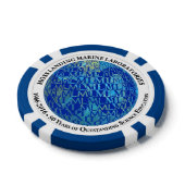 Pookspaanders: MLML 50e Jubileum (wereldbol) Poker Chips (Bovenkant)