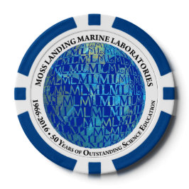 Pookspaanders: MLML 50e Jubileum (wereldbol) Poker Chips