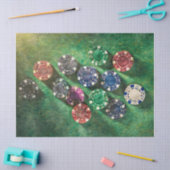 Pookspaanders op Groene Spellen, Weefseldocument Tissuepapier (Craft)