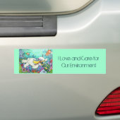 POOKY DIVE, I Love and Care of Our Environment Bumpersticker (Op auto)