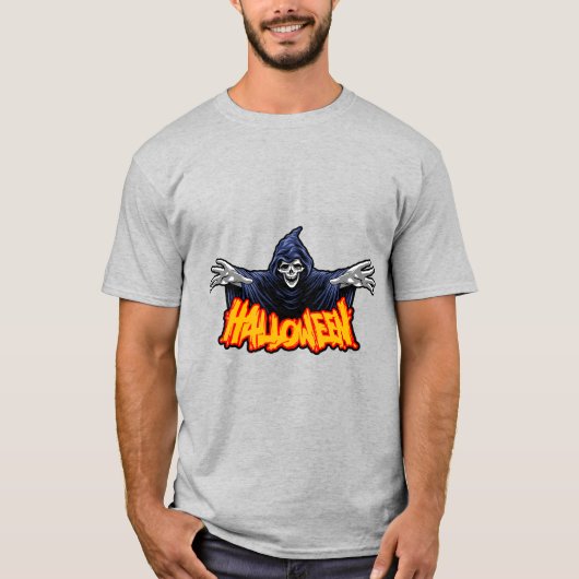 pooky Pumpkin Skull T-Shirt (Voorkant)