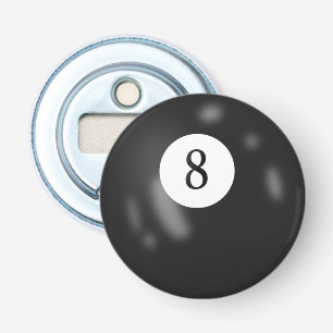 Pool Acht Billiards Ball Button Flesopener