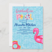 Pool Afstudeerder Party Senior High School Afstude Kaart (Voorkant)