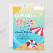 Pool afstudeerfeest kaart (Voorkant)