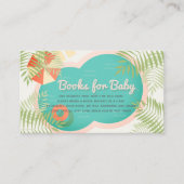 Pool Baby shower Beige Book Request Informatiekaartje (Voorkant)