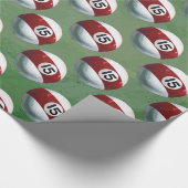 Pool Ball 15-patroon Cadeaupapier (Hoek)