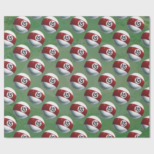 Pool Ball 15-patroon Cadeaupapier (Vlak)