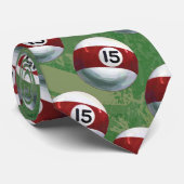 Pool Ball 15-patroon Stropdas (Opgerold)