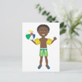 Pool Ball Boy Briefkaart (Staand voorkant)
