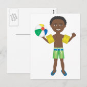 Pool Ball Boy Briefkaart (Voorkant / Achterkant)