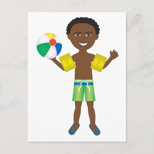 Pool Ball Boy Briefkaart (Voorkant)