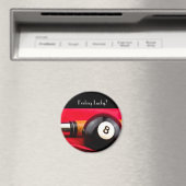 Pool Ball en cue Magneet (Insitu (Vaatwasser))