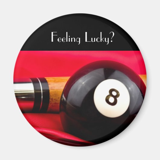 Pool Ball en cue Magneet (Voorkant)
