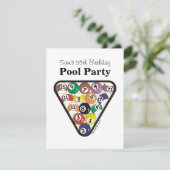 Pool Ball-rack Kaart (Staand voorkant)