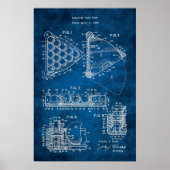 Pool Ball Rack Patent #9 Rec Room Poster (Voorkant)