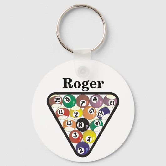 Pool Ball-rack Sleutelhanger (Voorkant)