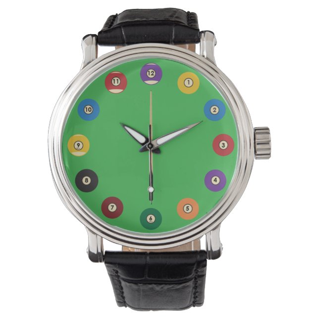 Pool Ball Watch Horloge (Voorkant)