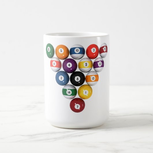 Pool Balls / Billiards: 3D-model: Koffiemok (Center)