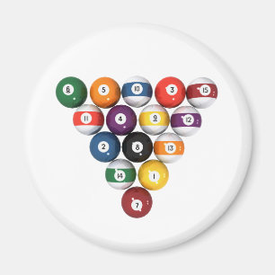 Pool Balls / Billiards: 3D-model: Magneet