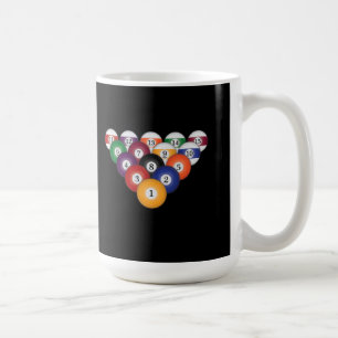 Pool Balls / Billiards: Coffee Mugs Koffiemok