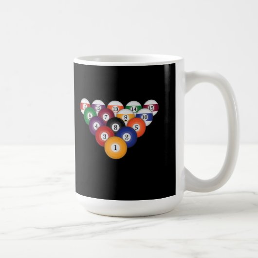 Pool Balls / Billiards: Coffee Mugs Koffiemok (Rechts)