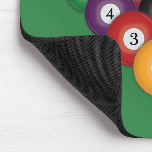 Pool Balls / Billiards: Mousepad Muismat (Hoek)