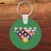 Pool Balls / Billiards: Sleutelhangers (Voorkant)
