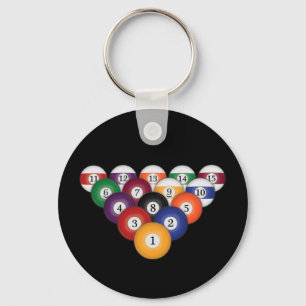 Pool Balls / Billiards:Sleutelhangers Sleutelhanger