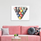 Pool Balls Canvas Afdruk (Insitu (Woonkamer))