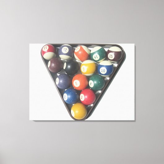 Pool Balls Canvas Afdruk (Voorkant)