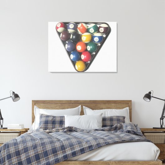 Pool Balls Canvas Afdruk (Insitu (Slaapkamer))