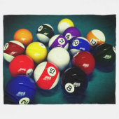 Pool Balls Fleece Deken (Voorkant (Horizontaal))