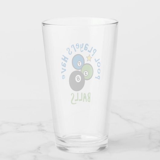 Pool Balls Glas (Achterkant)