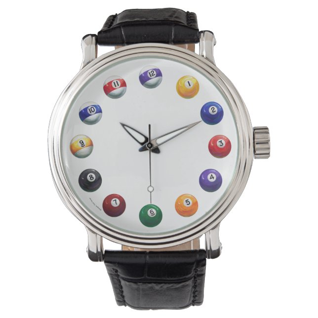 Pool Balls Horloge (Voorkant)