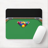 Pool Balls on Table: 3D-model: Muismat (Met muis)
