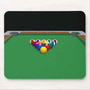 Pool Balls on Table: 3D-model: Muismat
