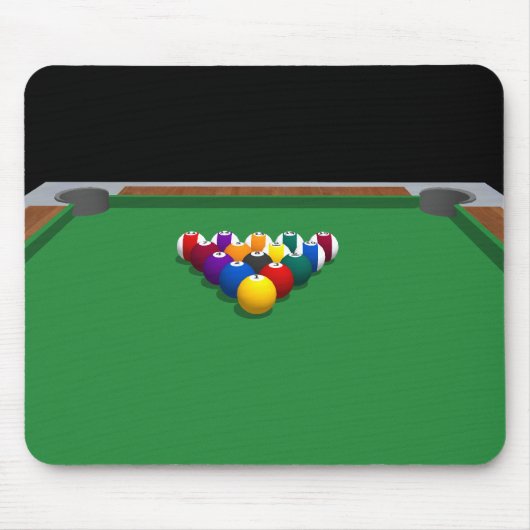 Pool Balls on Table: 3D-model: Muismat (Voorkant)