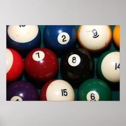 Pool Balls Poster (Voorkant)