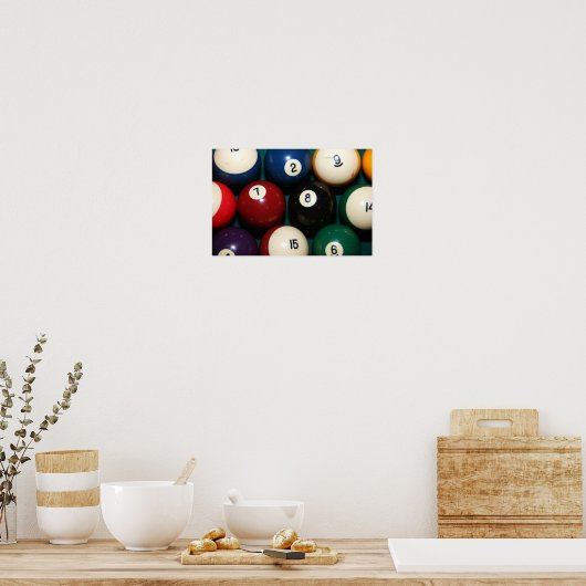 Pool Balls Poster (Keuken)