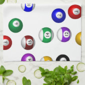 Pool Balls Theedoek (Gevouwen)