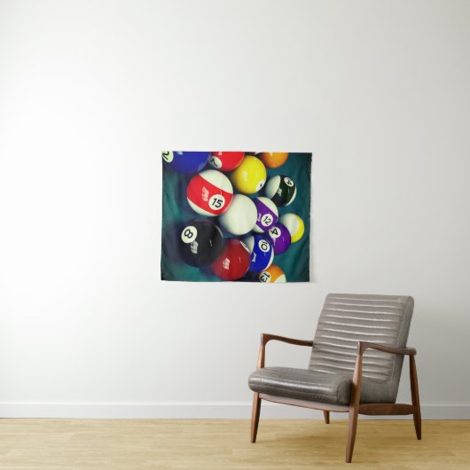 Pool Balls Wandkleed (In Situ (horizontaal))