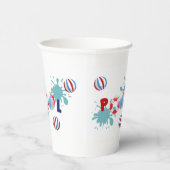 Pool Beach Ball Party gepersonaliseerde papieren b Papieren Bekers (Rechts)