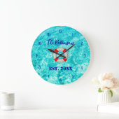 Pool Beach Lifesaver personalized Large Clock Grote Klok (Huis)