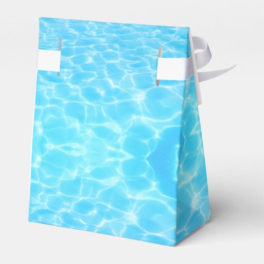 Pool Beach party van waterpartij zomerfeest Bedankdoosjes (Achterkant)