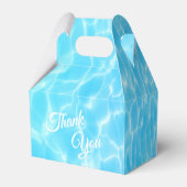 Pool Beach party van waterpartij zomerfeest Bedankdoosjes (Achterkant)